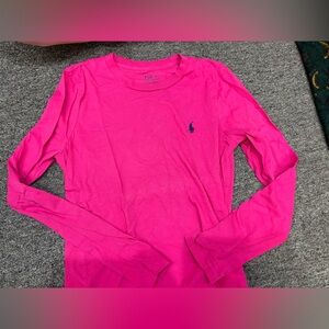 Women’s S Ralph Lauren Pink Long Sleeve Shirt